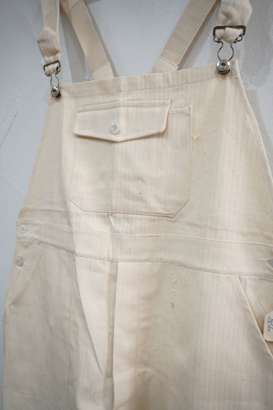 50er-60er Jahre Latzhose aus Fischgrät-Twill „DECATI” DEAD STOCK