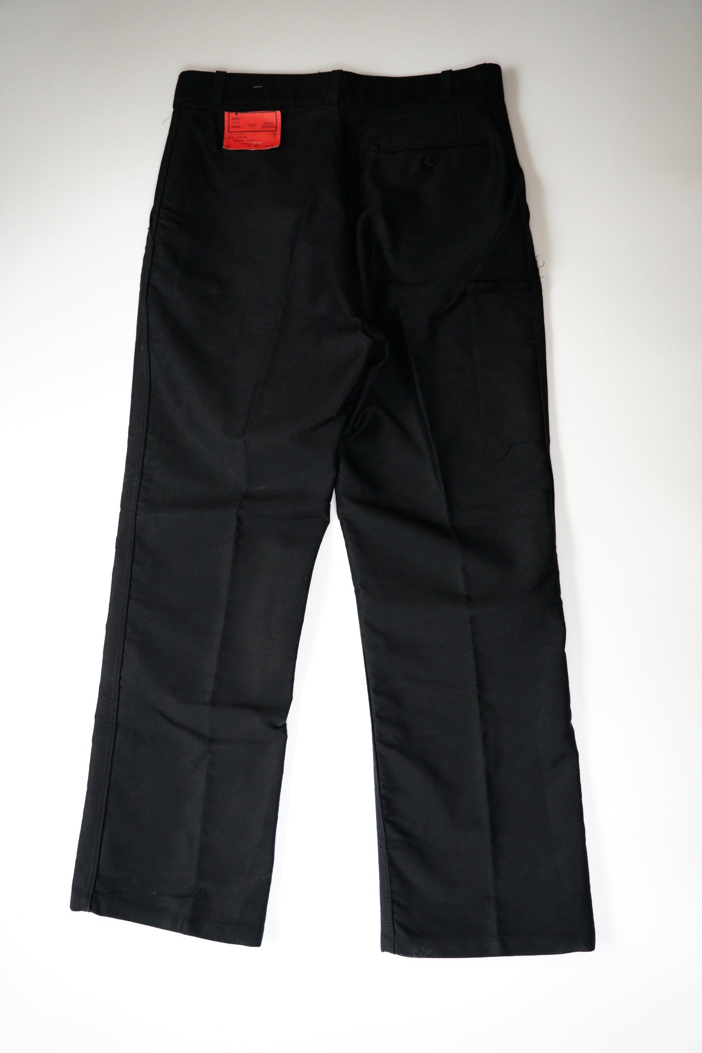 Pantalon en moleskine noir « Dubure & Deverchere » des années 50
