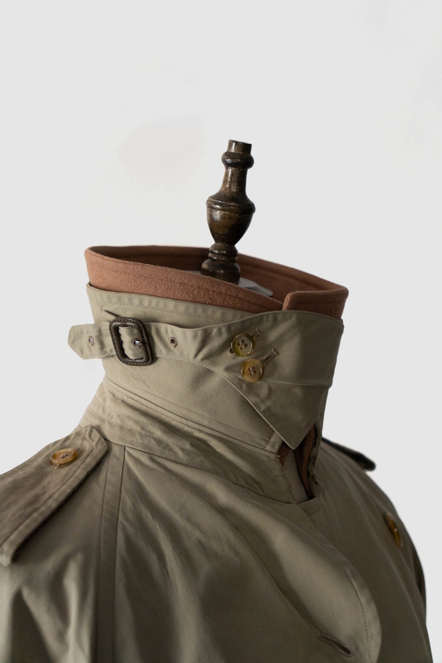 80s burberrys trench coat "trench21" full set cotton fabric