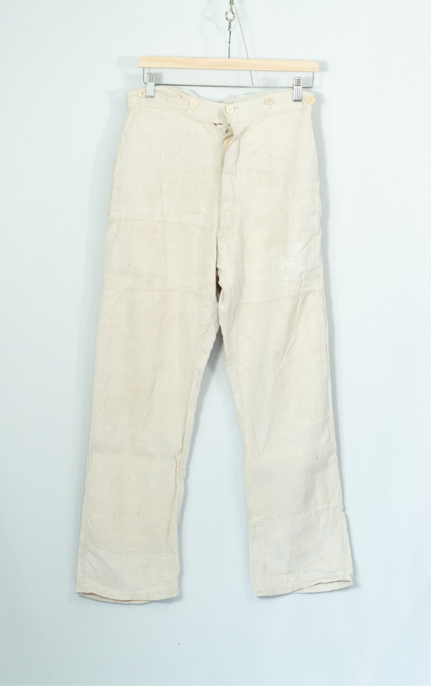 10−30s French Army WWⅠ Linen HBT Bourgeron Pants