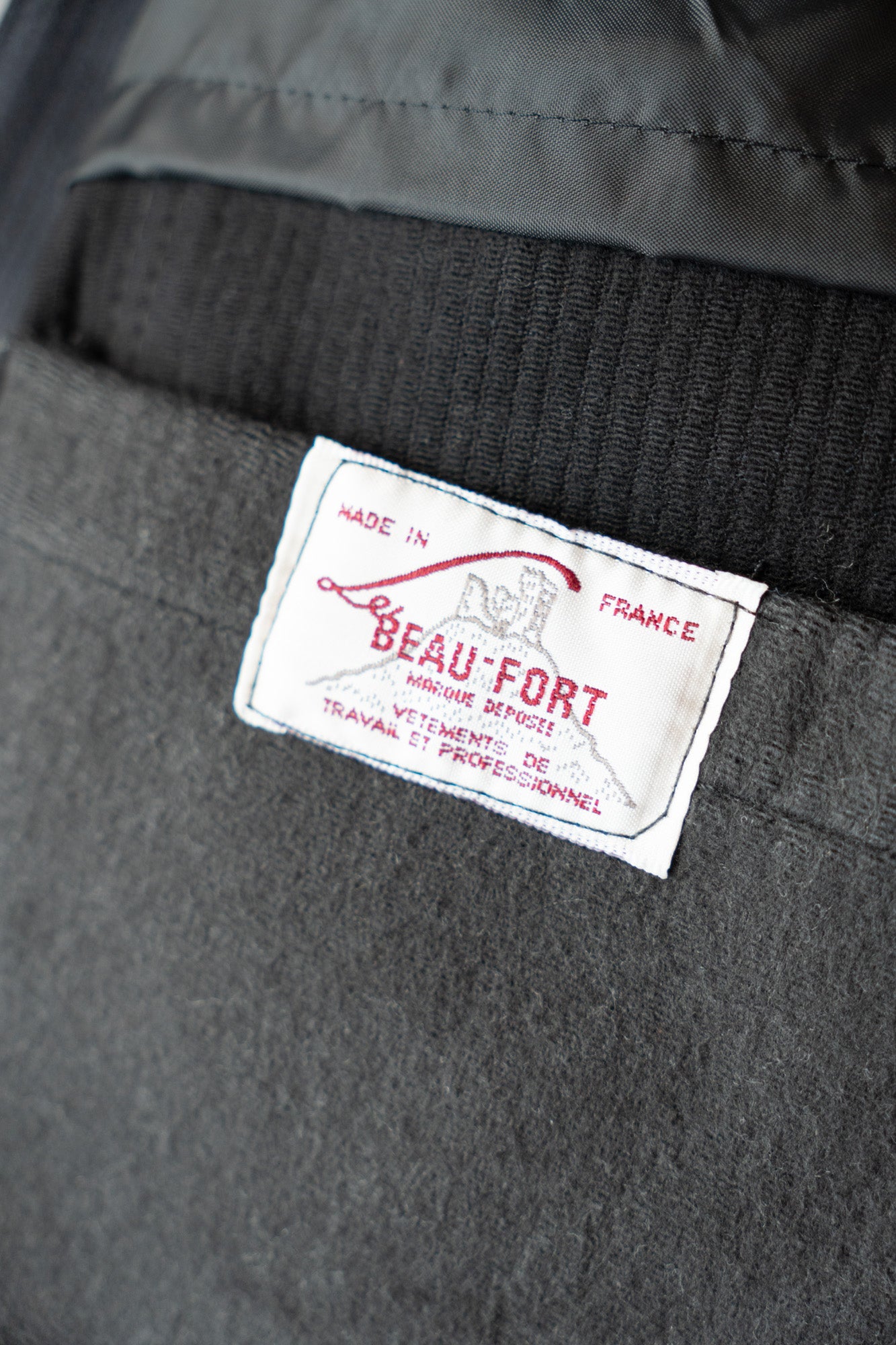 Veste de chasse en coton piqué French Work des années 60 « Le Beau-Fort »