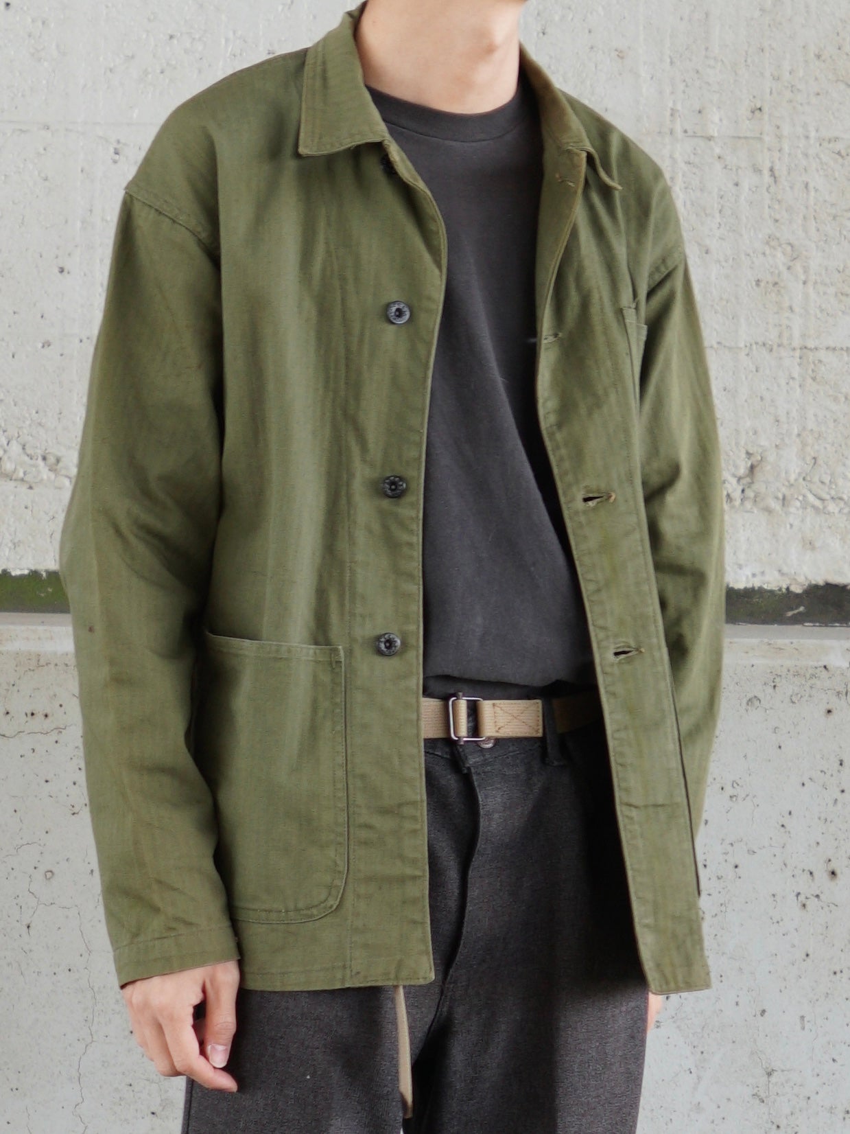 40s WWⅡ USNavy N-3  HBT JACKET Good Condition