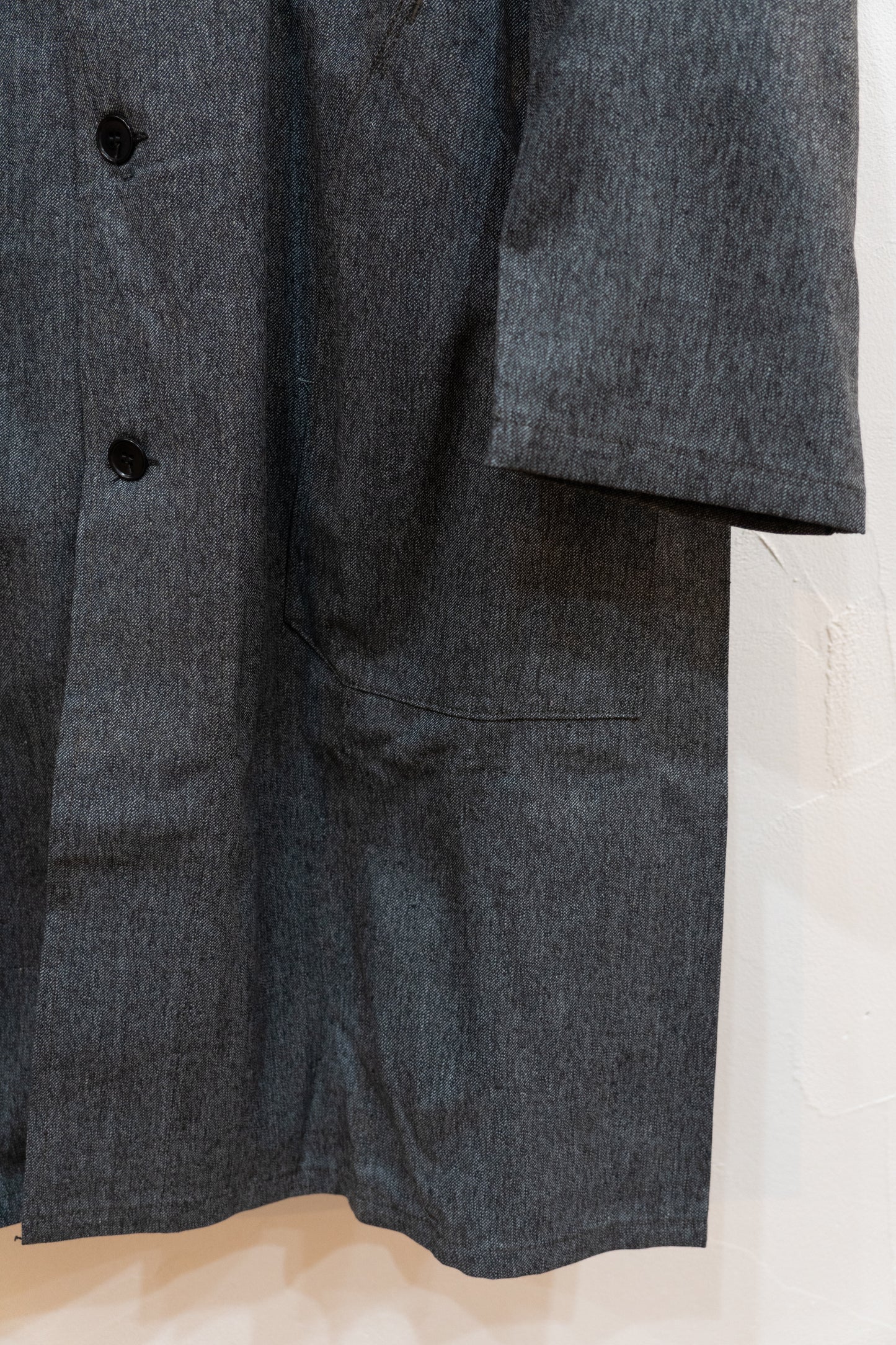50-60s Black Chambray AtelierCoat « AU MOLINEL » DEAD STOCK
