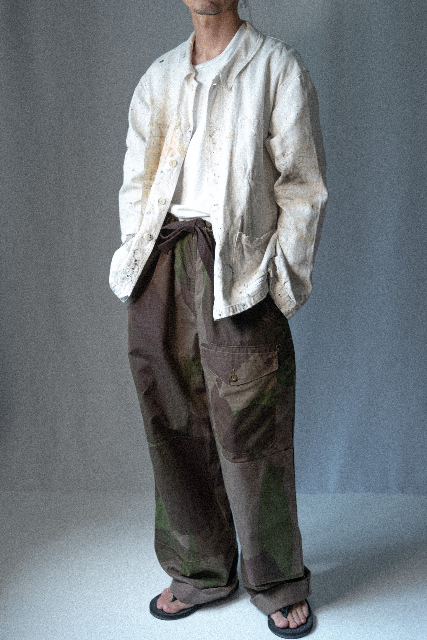 40s WWⅡ British Army SAS Camouflage Over Trousers DEADSTOCK