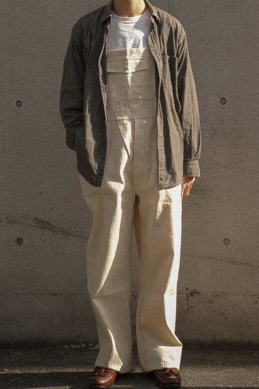 50er-60er Jahre Latzhose aus Fischgrät-Twill „DECATI” DEAD STOCK