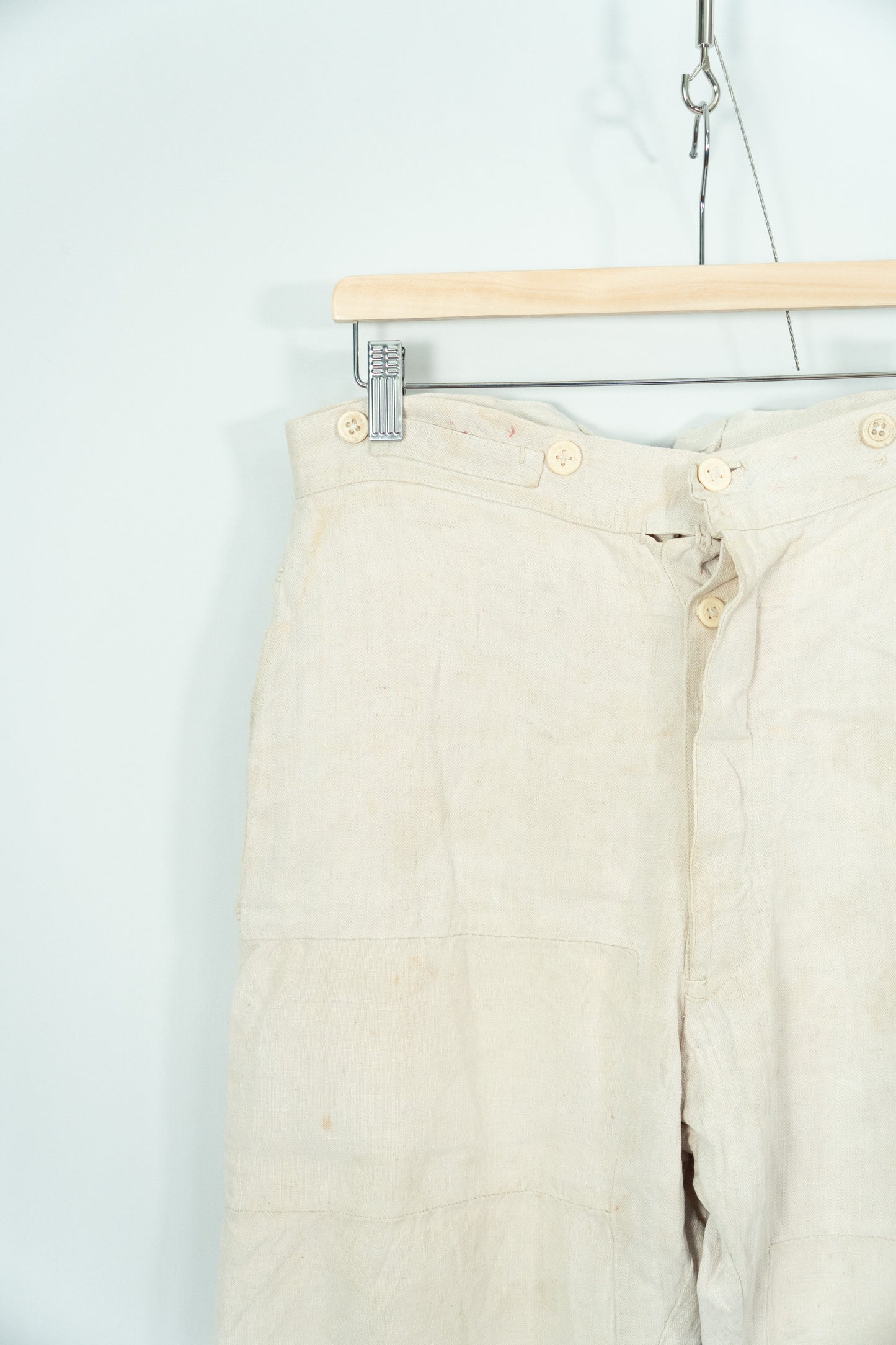 10−30s French Army WWⅠ Linen HBT Bourgeron Pants