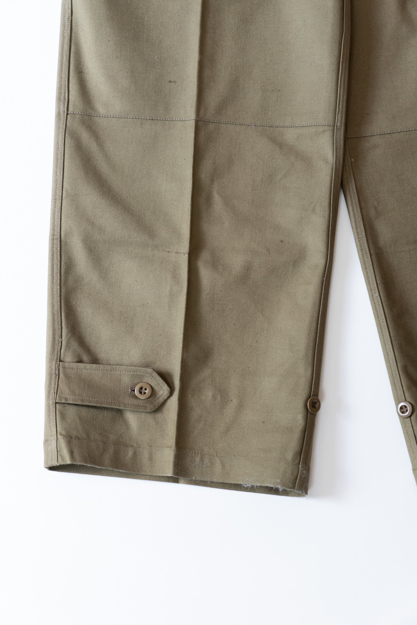 Pantalon de campagne M-47 de l'armée française, modèle ancien, boutons métalliques, taille 33, DEADSTOCK
