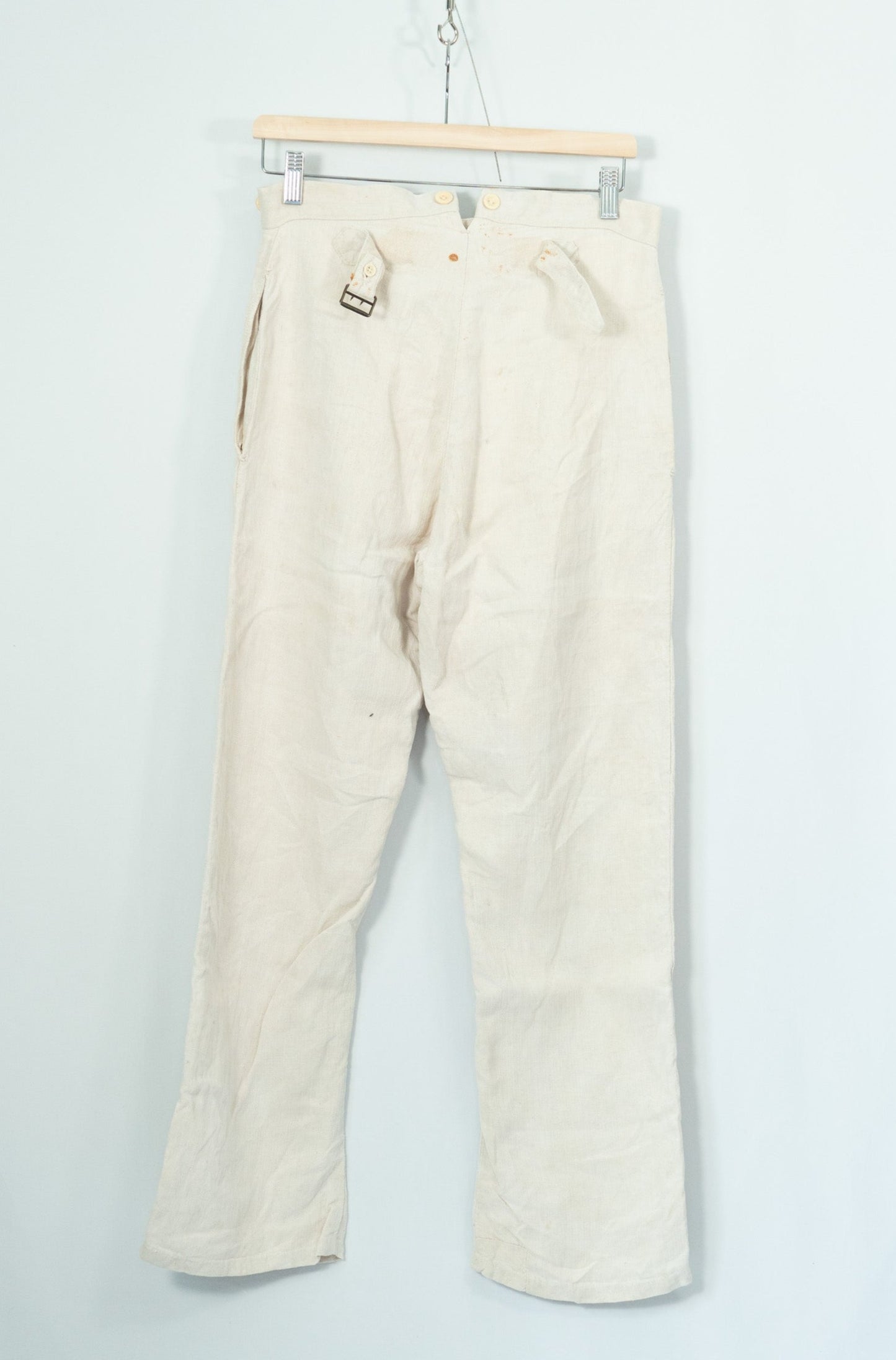 10−30s French Army WWⅠ Linen HBT Bourgeron Pants