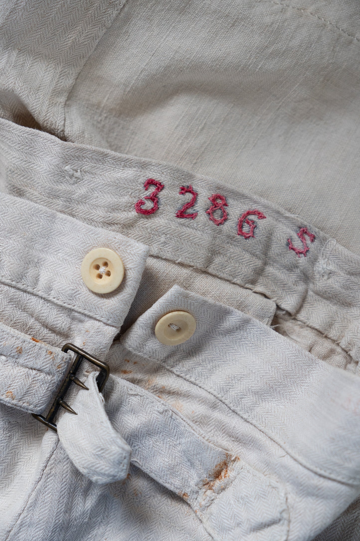 10−30s French Army WWⅠ Linen HBT Bourgeron Pants