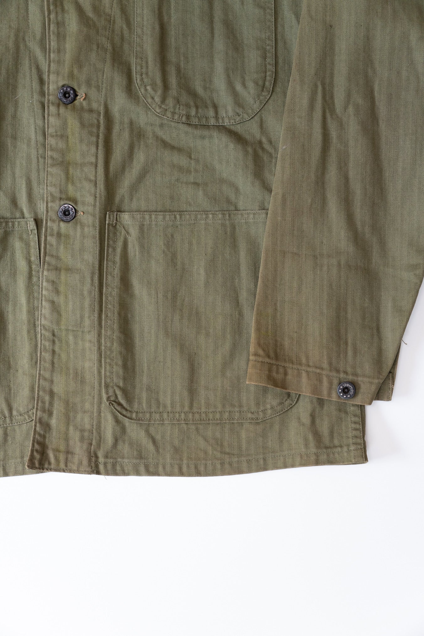 40s WWⅡ USNavy N-3  HBT JACKET Good Condition