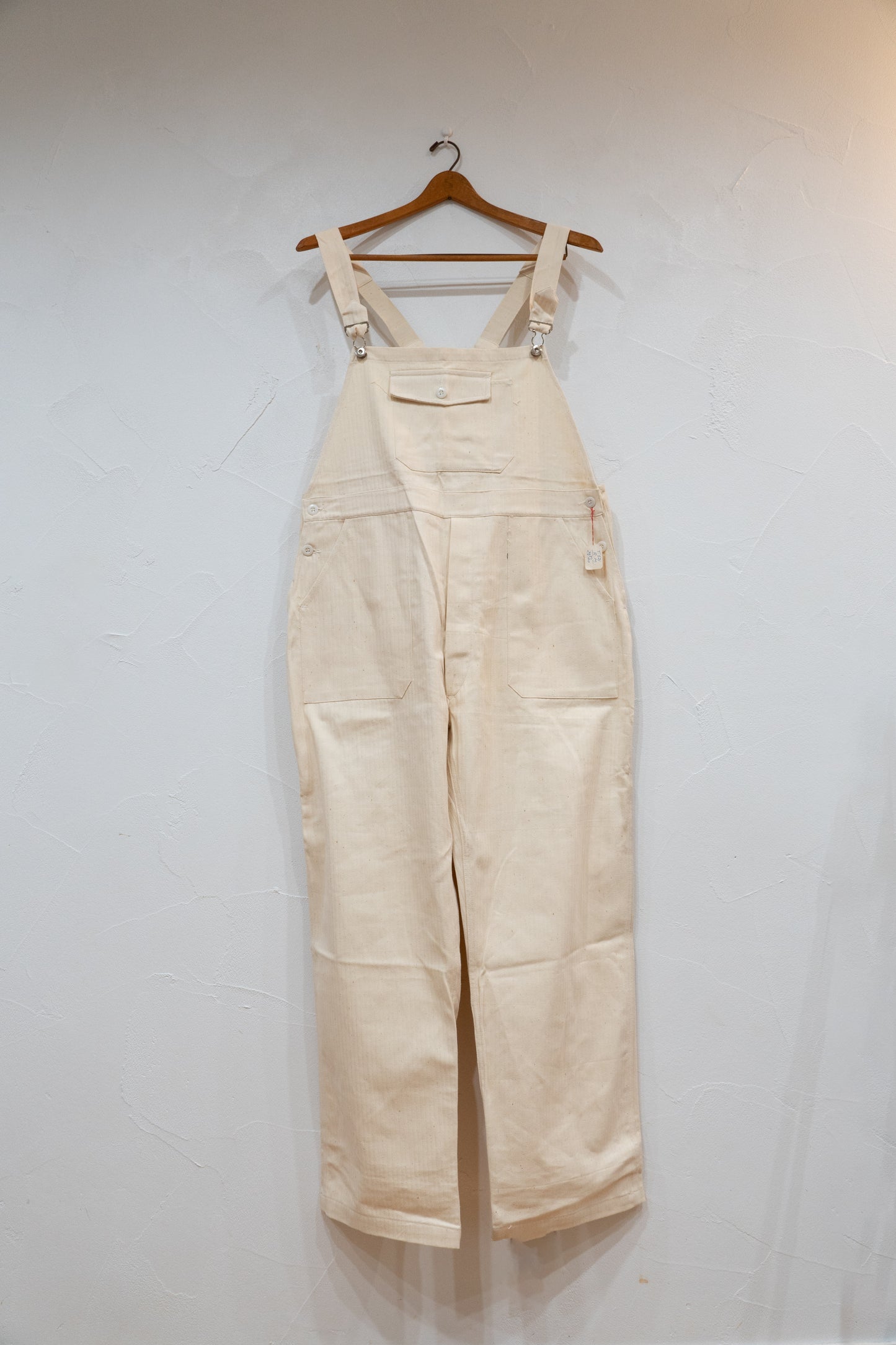 50s-60s Salopette en sergé à chevrons « DECATI » DEAD STOCK