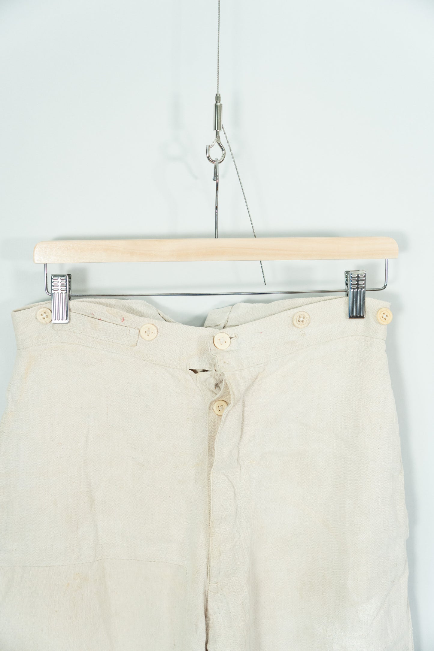 10−30s French Army WWⅠ Linen HBT Bourgeron Pants