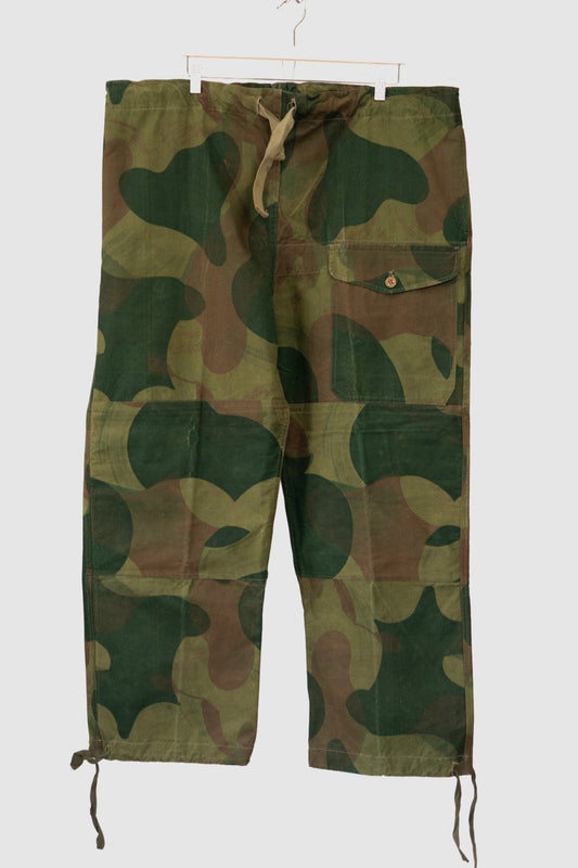 50er Jahre Belgische Armee Ball & Moon Camouflage Überhose Frühes Modell DEADSTOCK