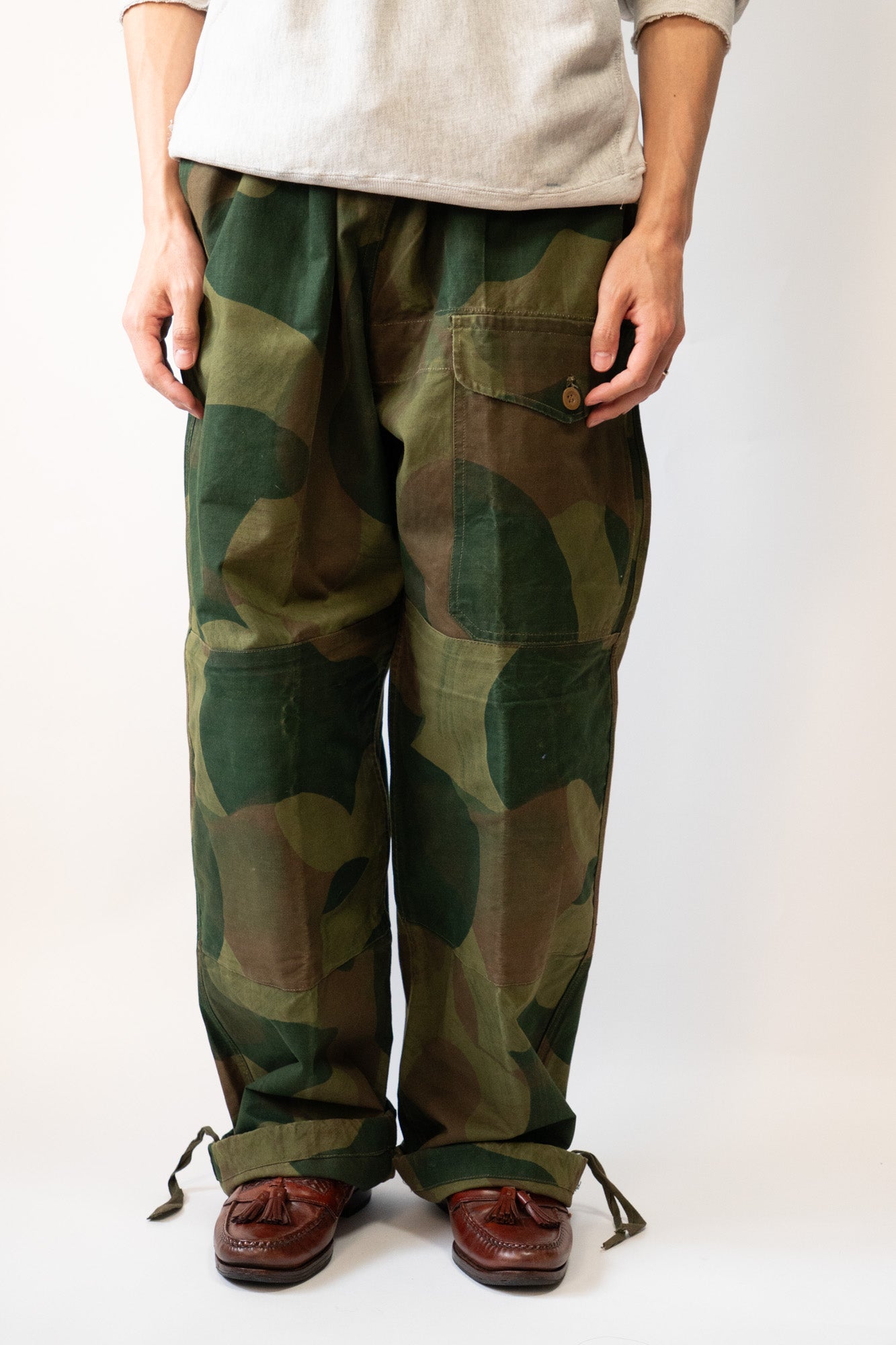 50s Belgian Army Ball&Moon Camoflauge Over Pants Early Model DEADSTOCK