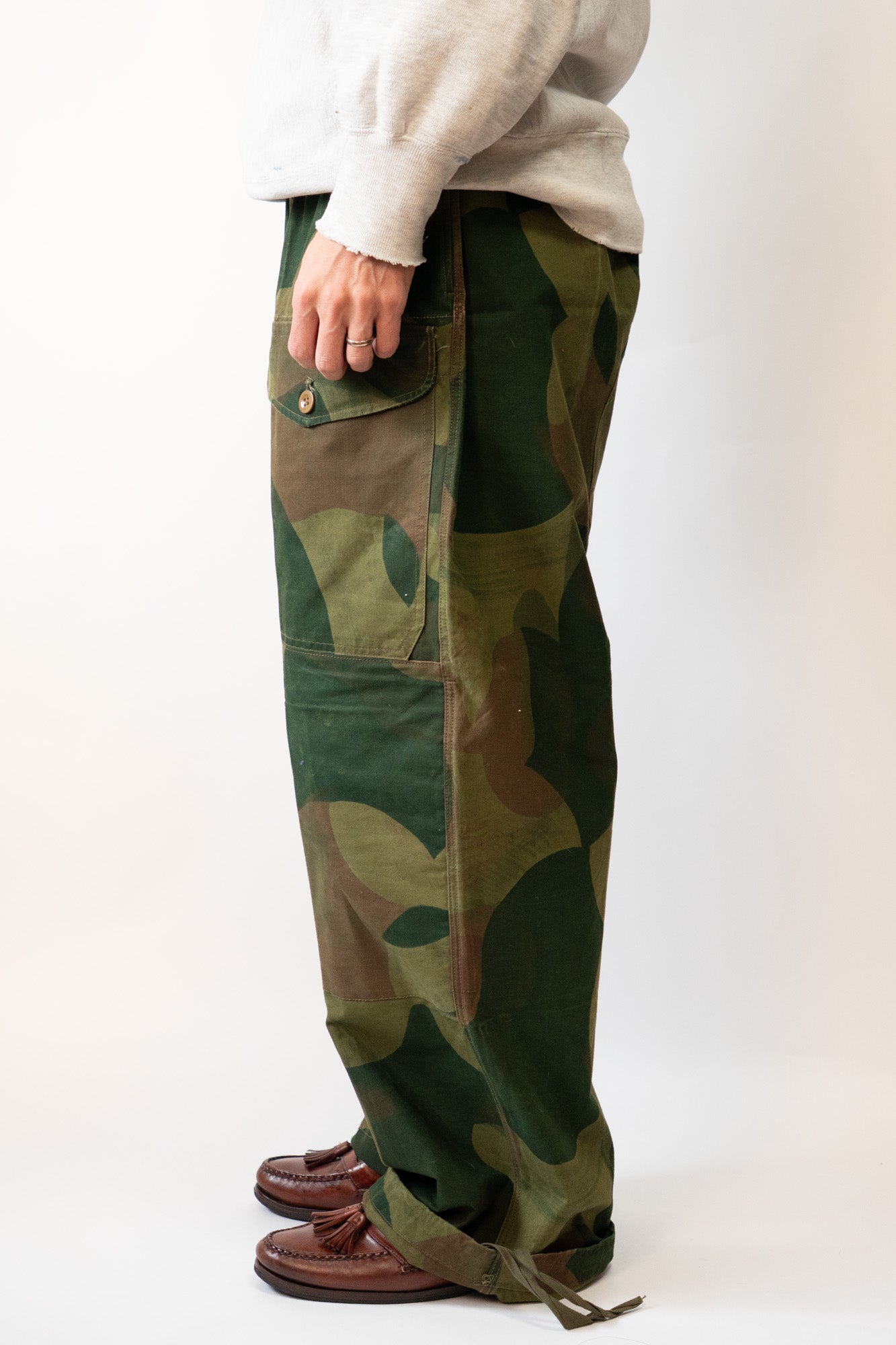 50s Belgian Army Ball&Moon Camoflauge Over Pants Early Model DEADSTOCK
