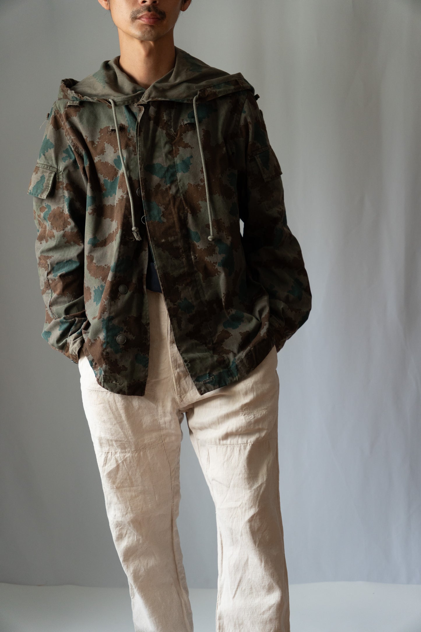Veste de sniper camouflage Blumentarn est-allemande des années 50-60