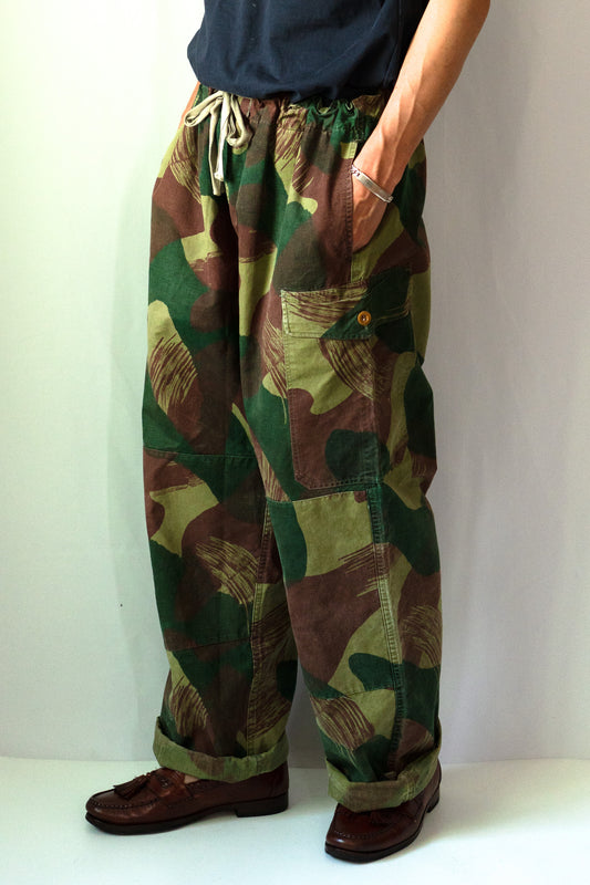 50er Jahre Belgische Armee Brush Stroke Camouflage Überhose Frühes Modell