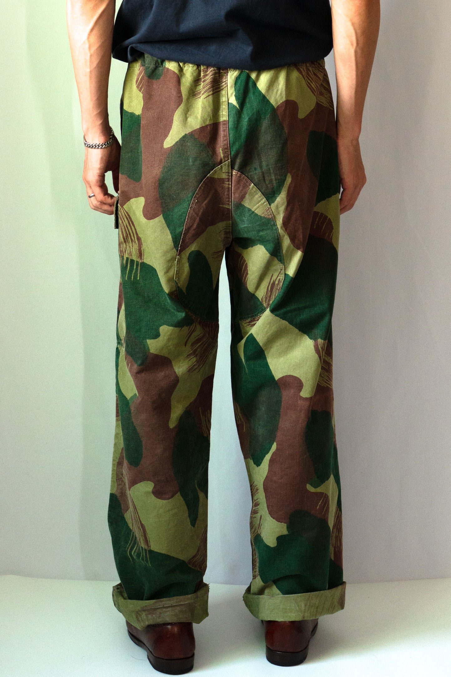 50s Belgian Army Brush Stroke Camoflauge Over Pants Early Model