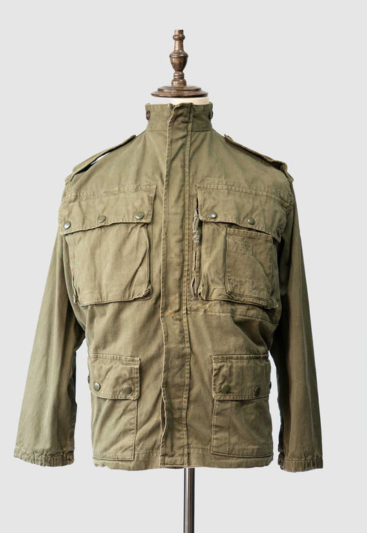 60er Jahre Französische Armee TAP47/56 Fallschirmjägerjacke HBT Modifiziert