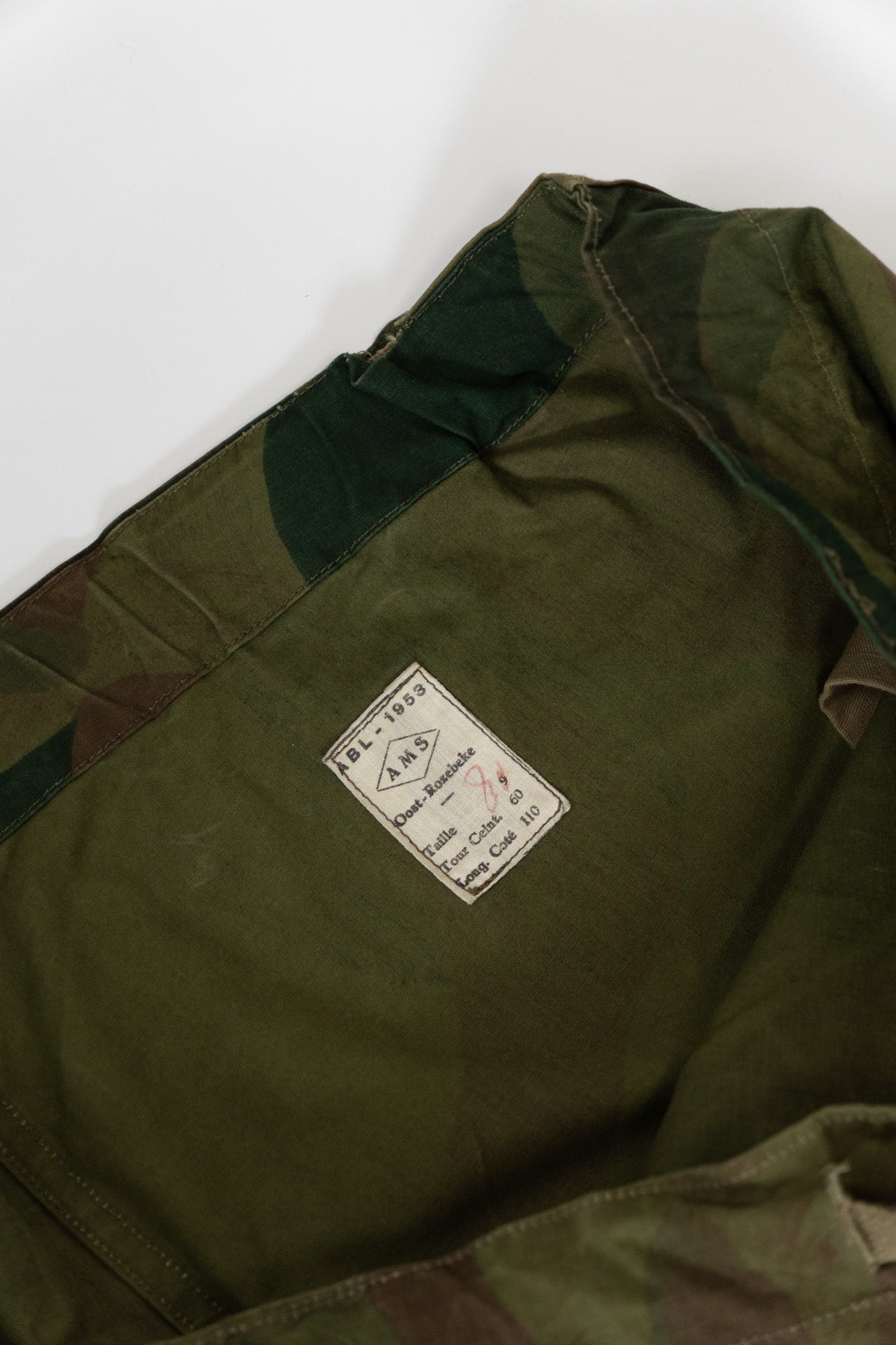 50s Belgian Army Ball&Moon Camoflauge Over Pants Early Model DEADSTOCK