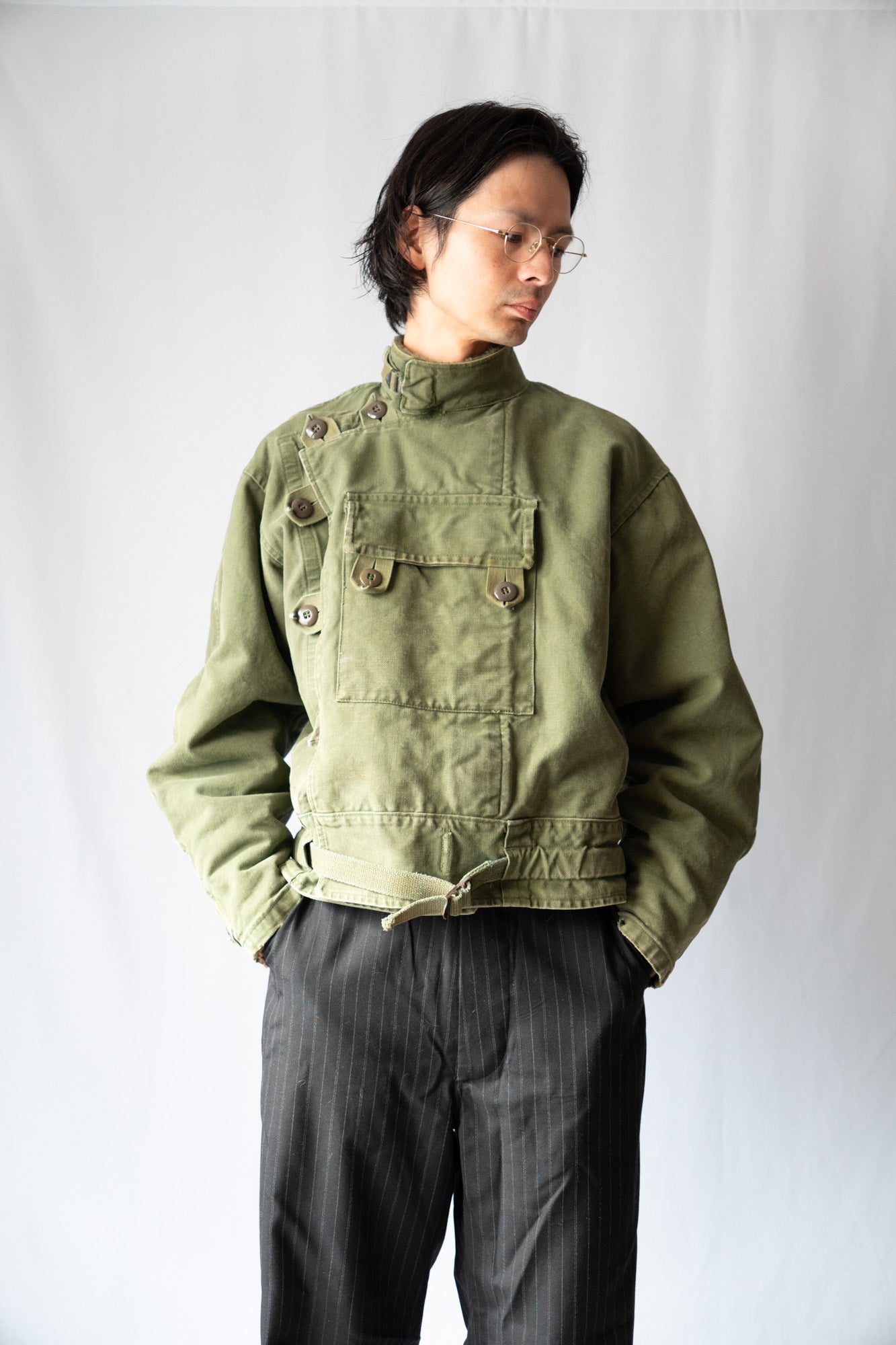 Veste de moto de l'armée suédoise des années 60 avec doublure « C50 »