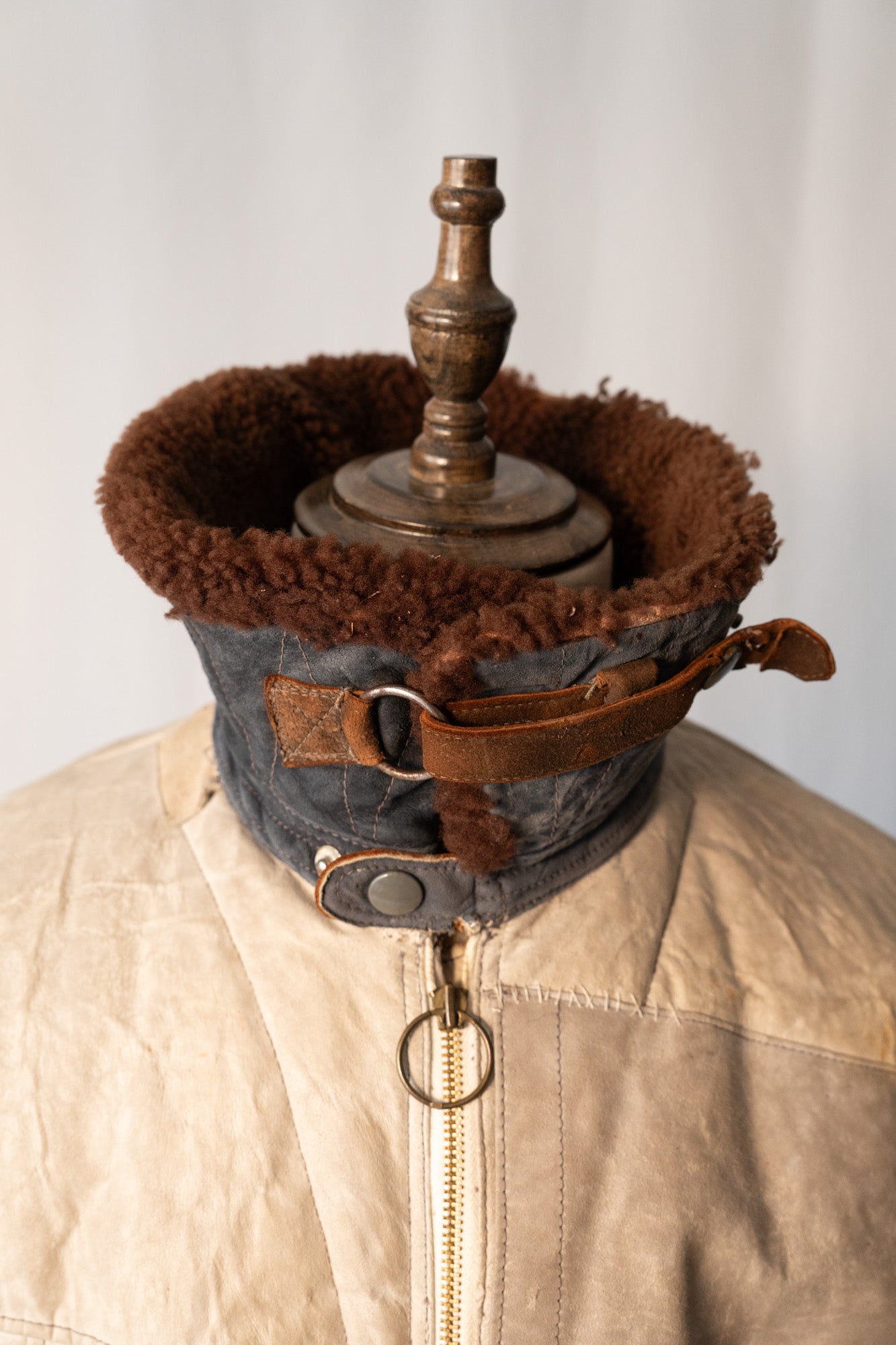 Veste en peau de mouton Kanal de la Luftwaffe allemande des années 40