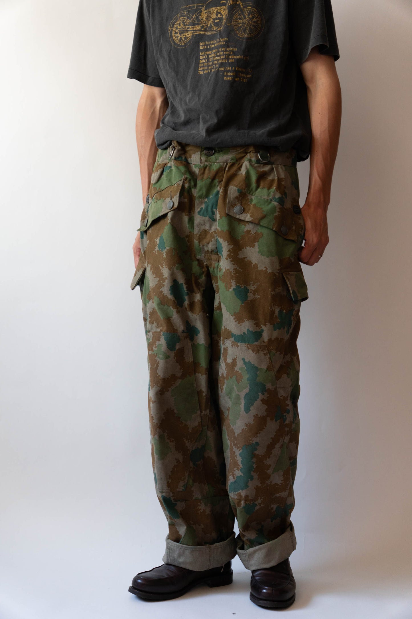 60s GERMAN ARMY BLUMENTARN CAMOUFLAGE TROUSER DEADSTOCK