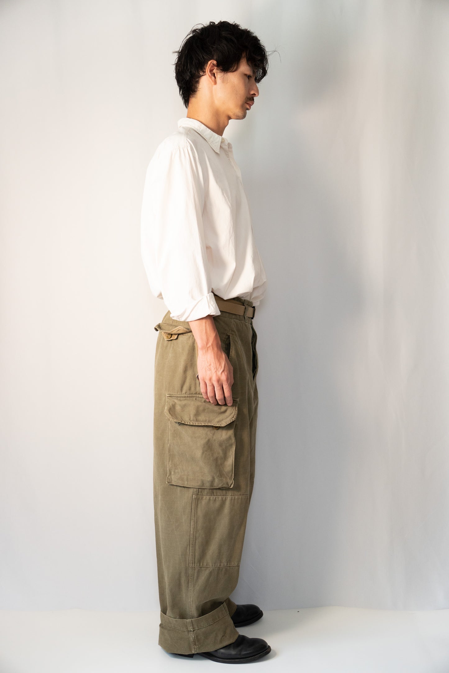 Pantalon de campagne M-47 de l'armée française des années 40, modèle ancien