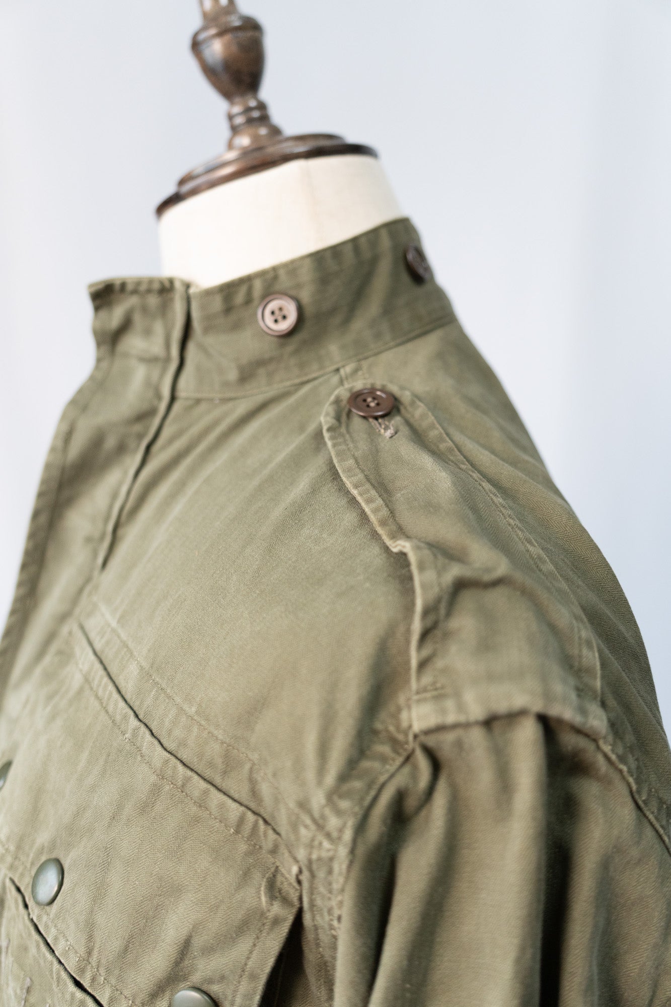Veste de parachutiste TAP47/56 de l'armée française des années 60, HBT modifiée