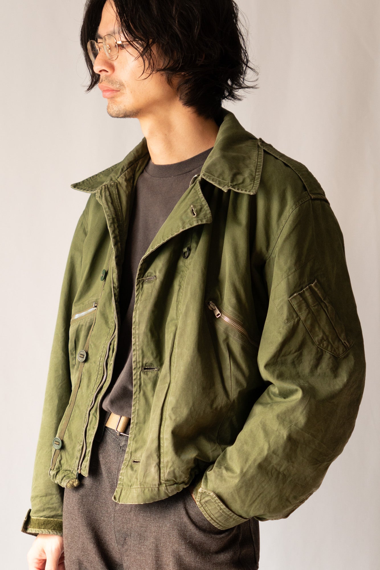 Veste d'aviateur MK3 pour temps froid de la Royal Air Force britannique des années 80