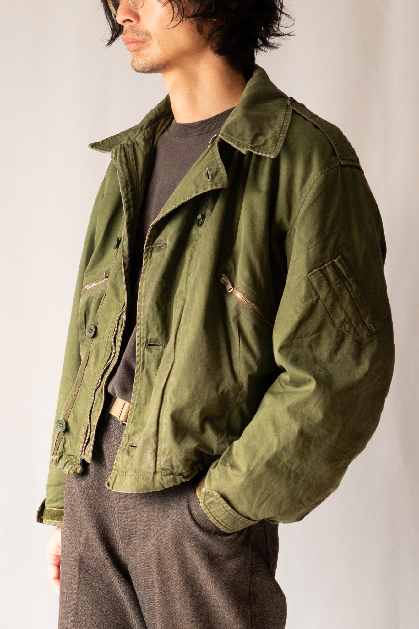Veste d'aviateur MK3 pour temps froid de la Royal Air Force britannique des années 80