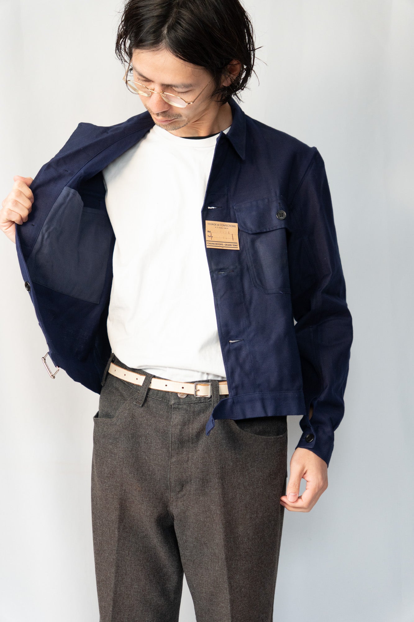 Veste de cycliste Metis française des années 40, DEADSTOCK