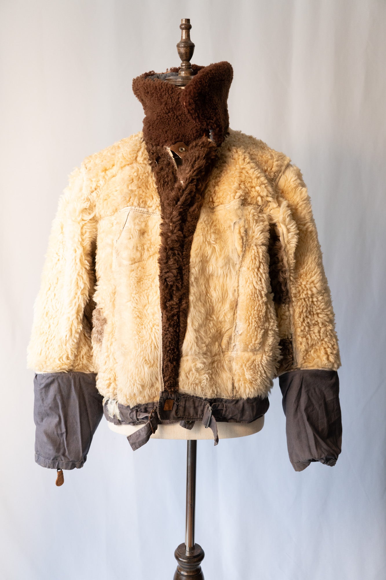 Veste en peau de mouton Kanal de la Luftwaffe allemande des années 40