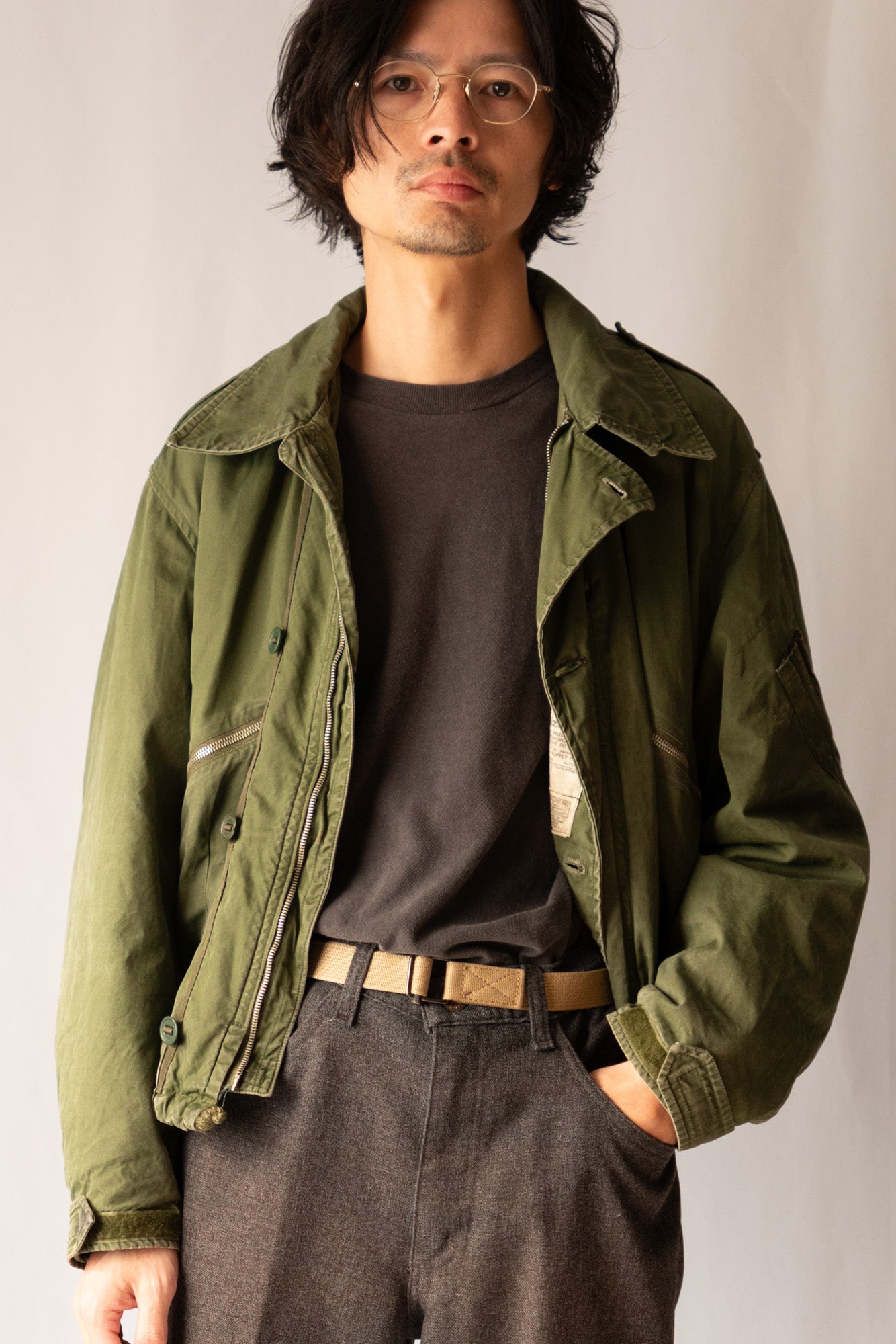 Veste d'aviateur MK3 pour temps froid de la Royal Air Force britannique des années 80
