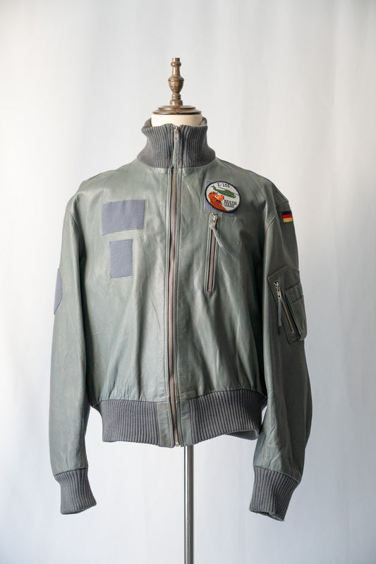 90er Jahre Westdeutsche BLW Ziegenleder-Pilotenjacke