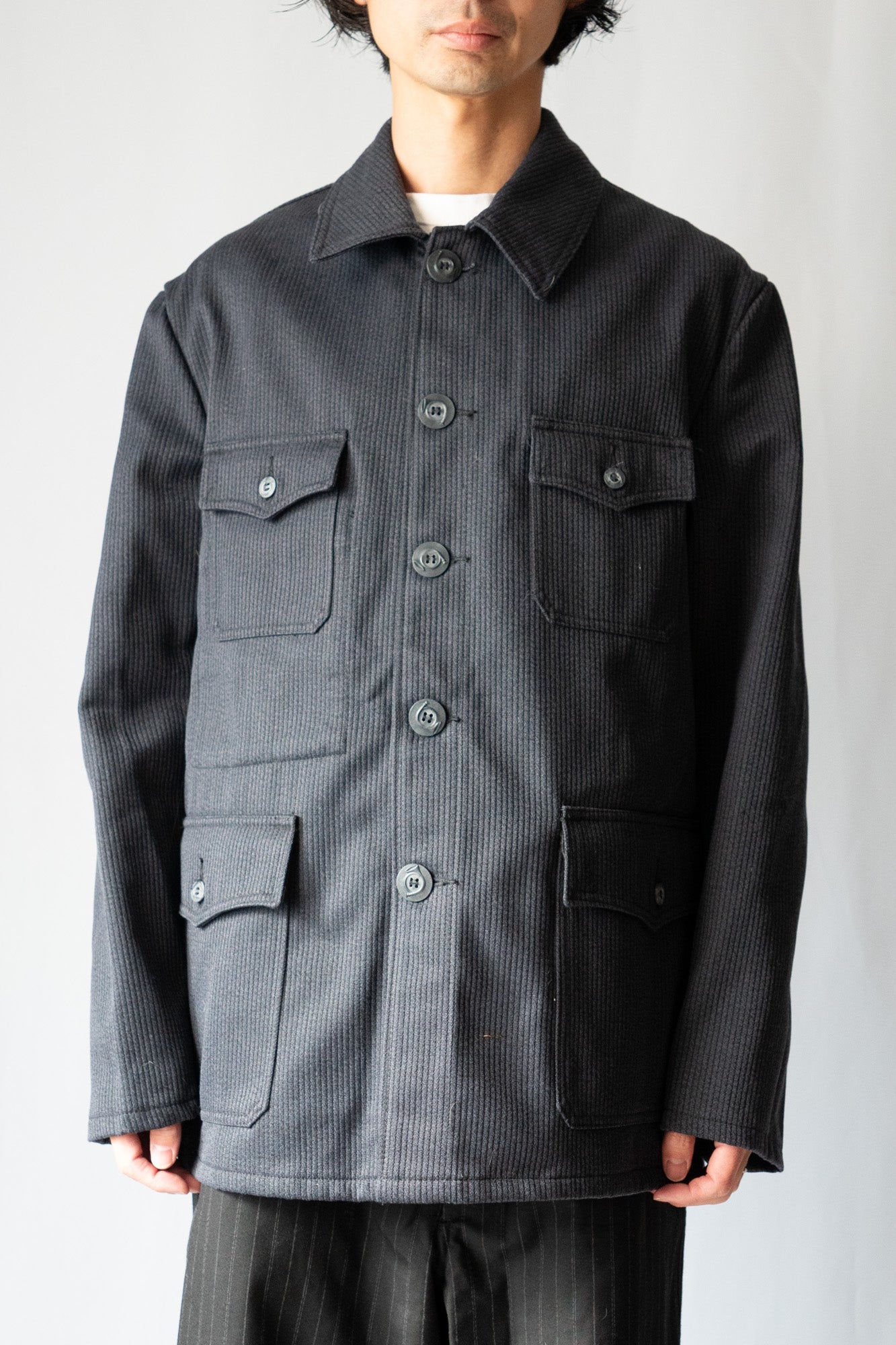 Veste de chasse en coton piqué French Work des années 60 « Le Beau-Fort »