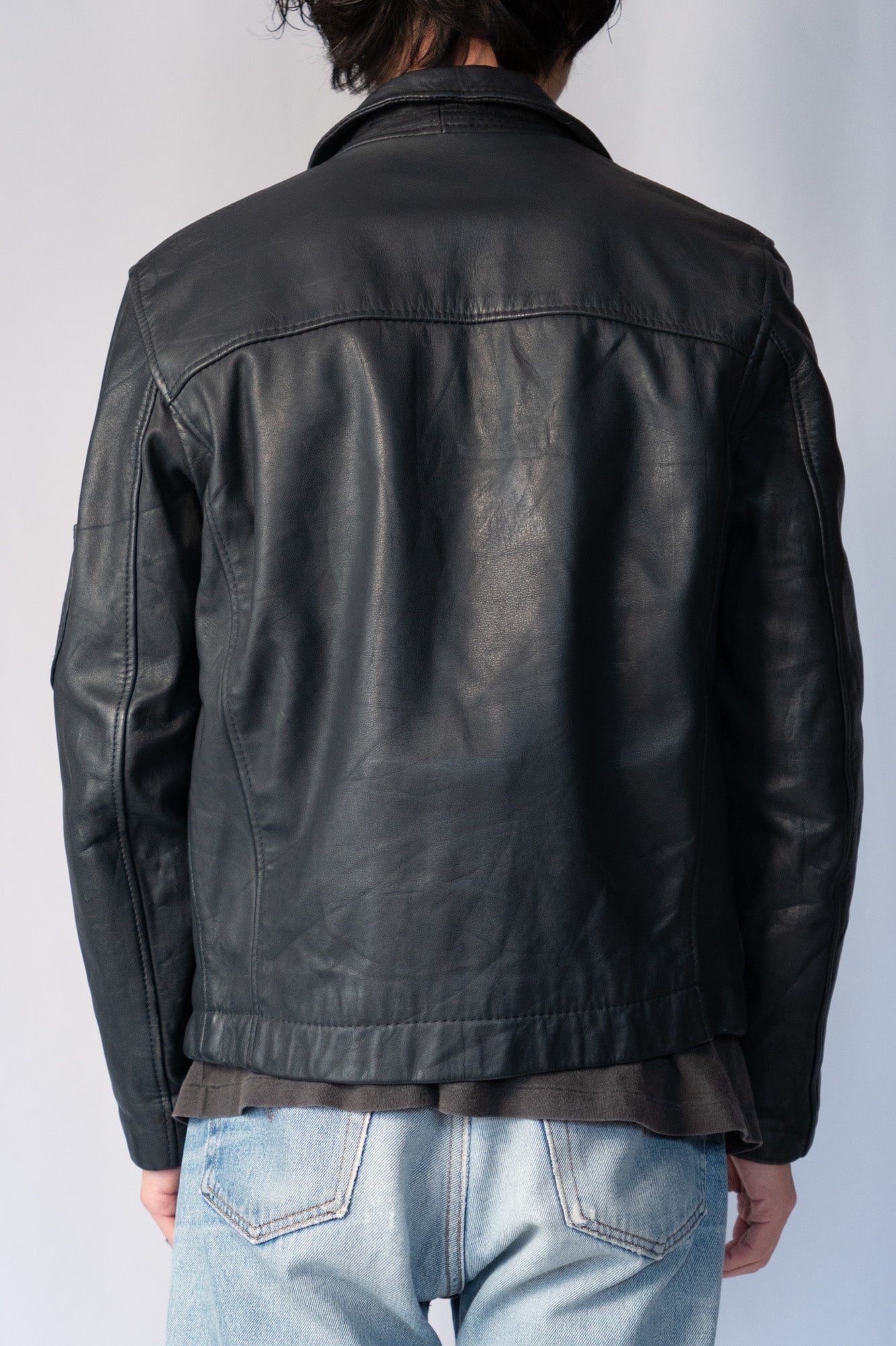 Veste de pilote française vintage des années 70 Civilian « cuir »