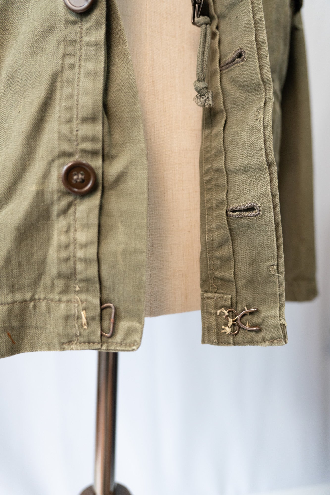Veste de parachutiste TAP47/56 de l'armée française des années 60, HBT modifiée