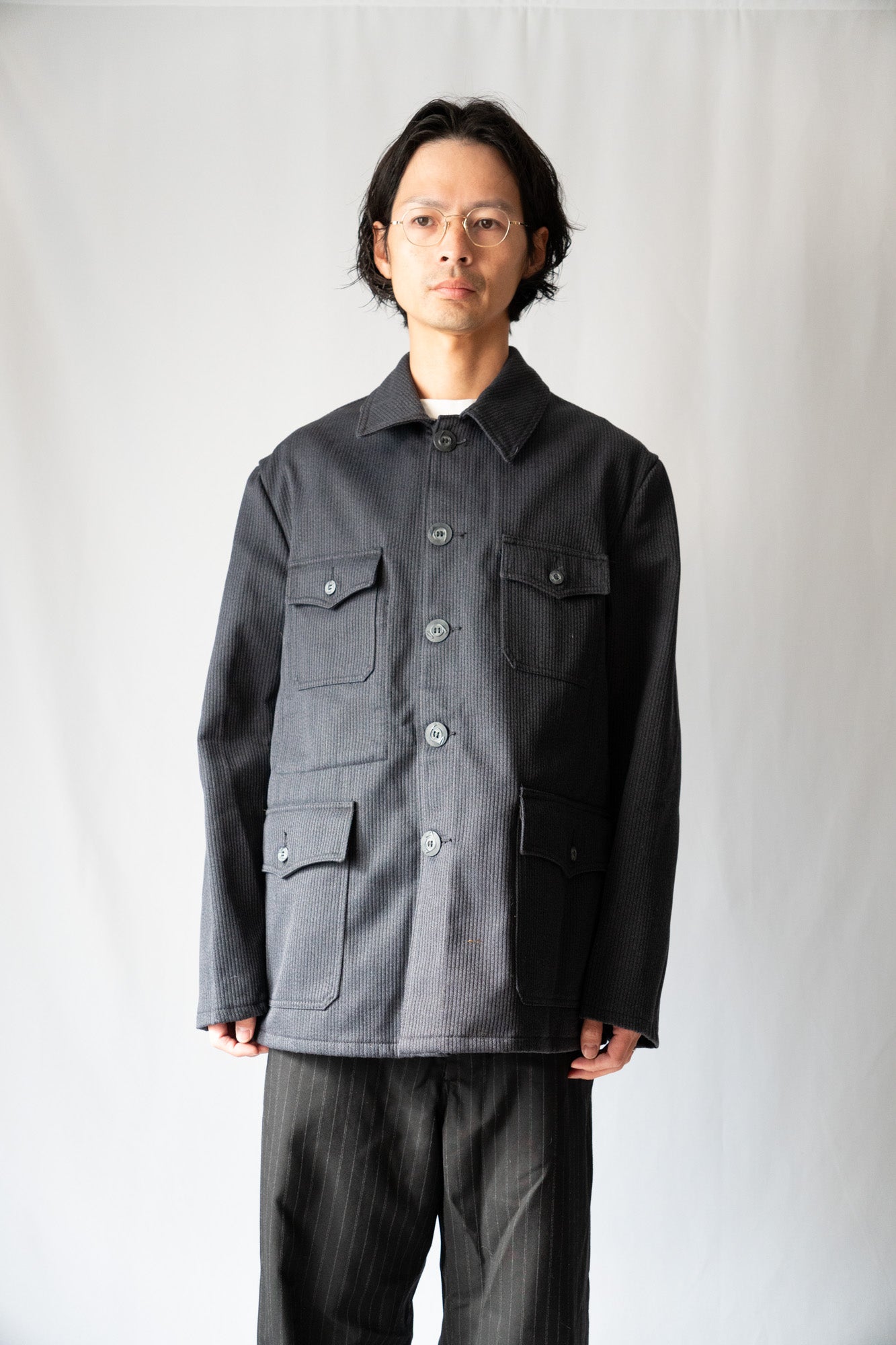 Veste de chasse en coton piqué French Work des années 60 « Le Beau-Fort »