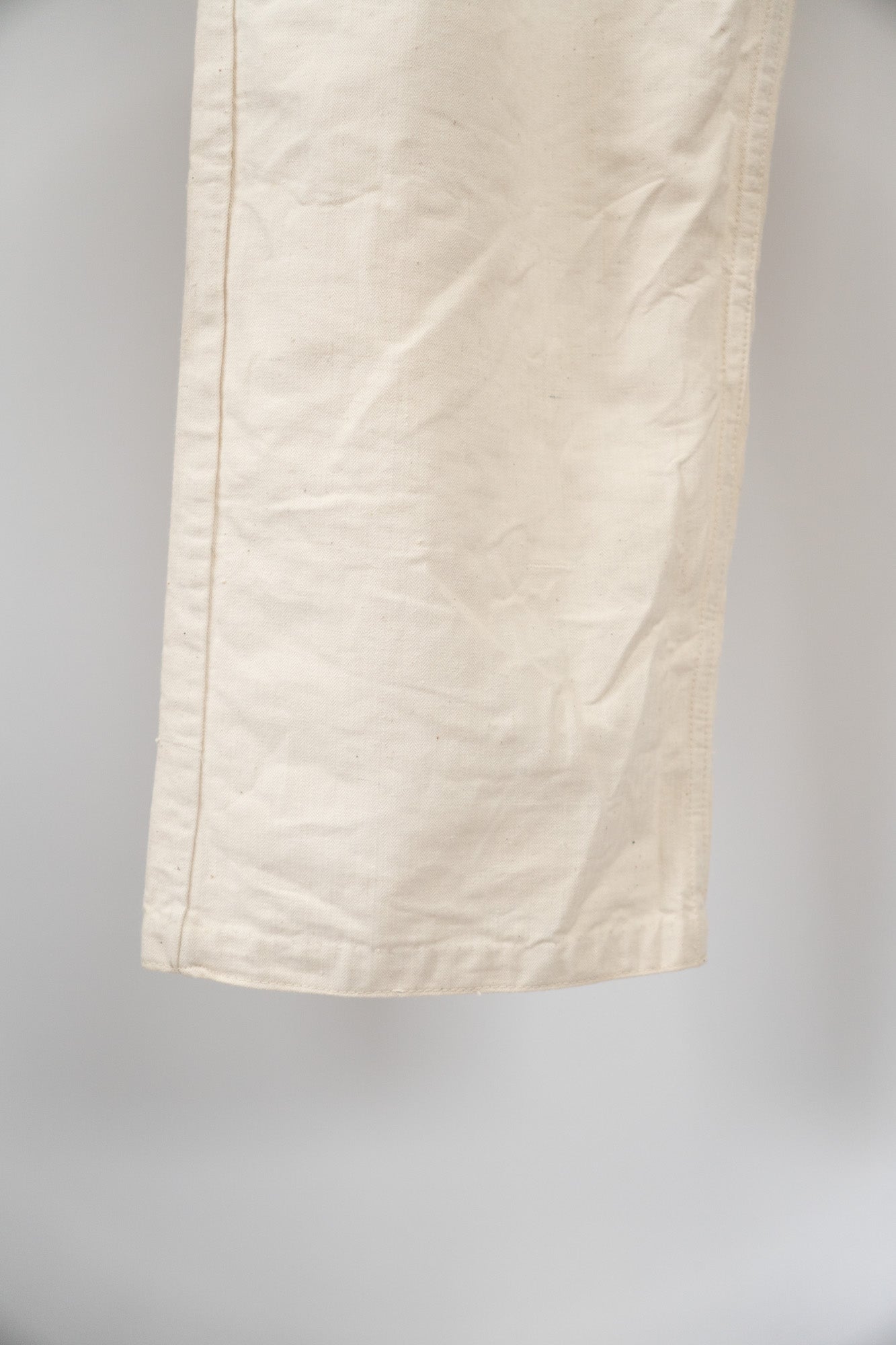20er Jahre französische Armee Baumwoll-HBT-Bourgeron-Hose DEADSTOCK