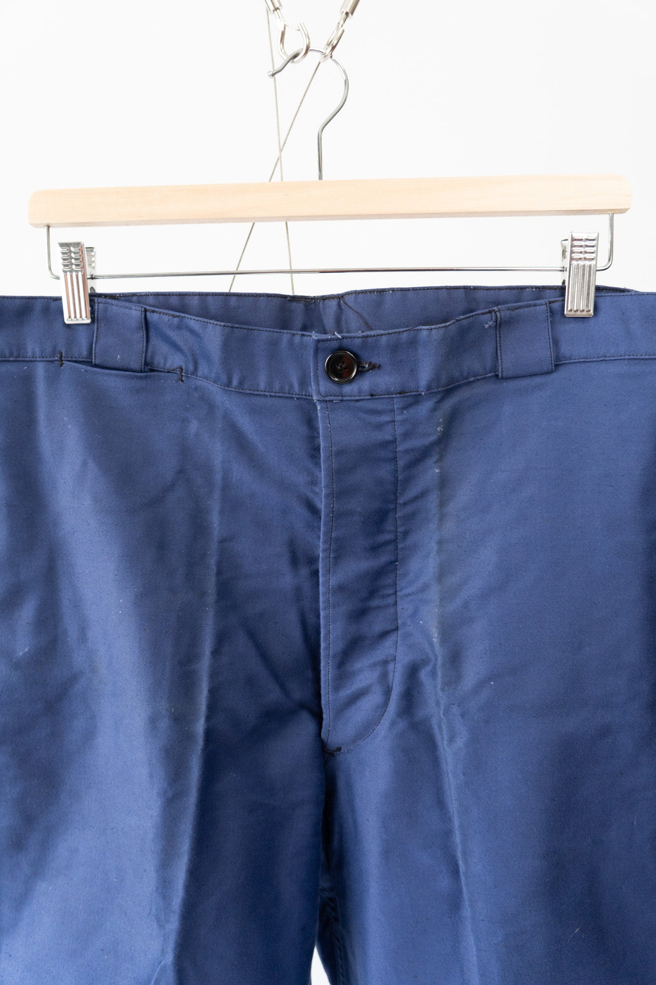 Veste en moleskine bleue Vulcain des années 40, DEAD STOCK