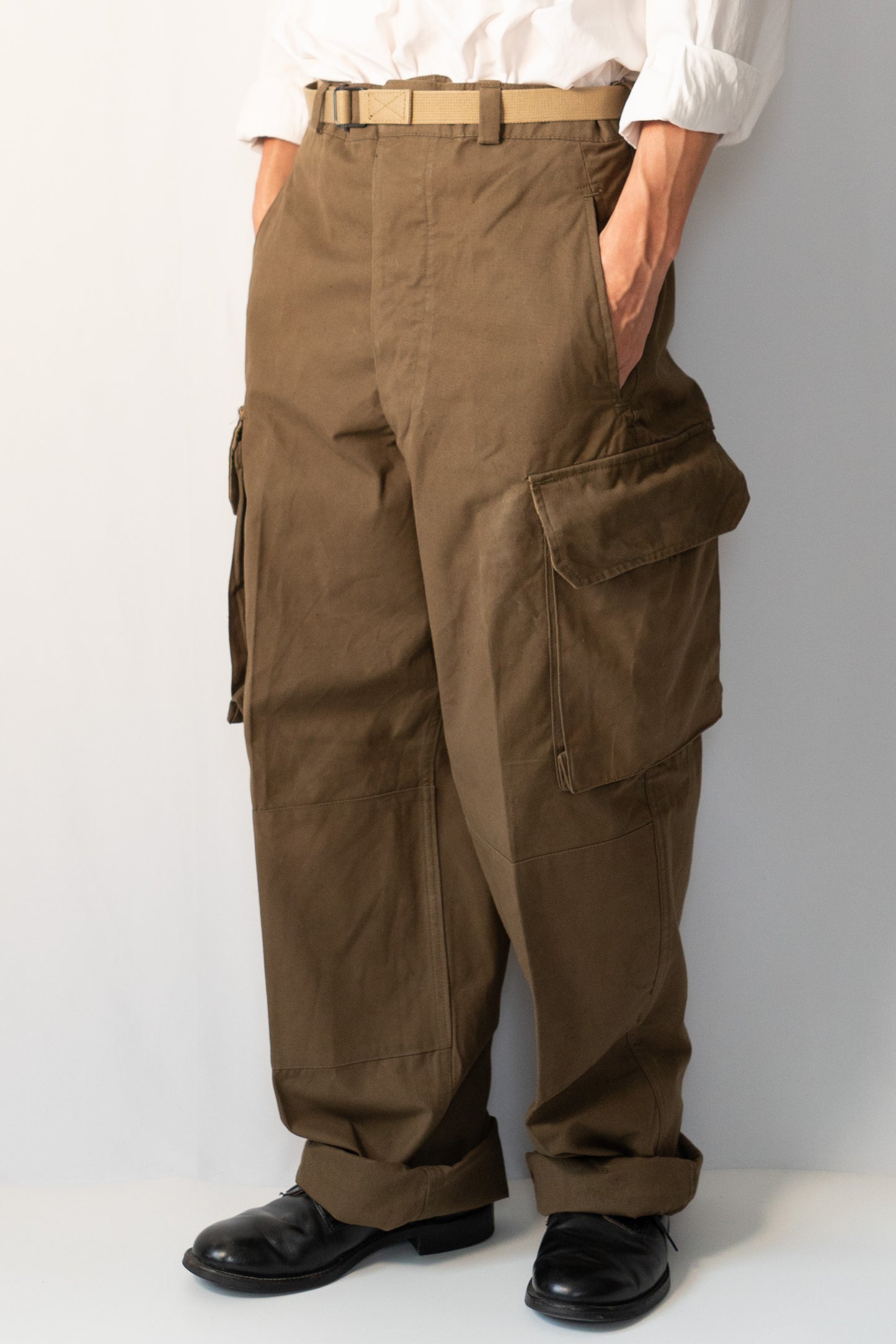 40s French Army M-47 Field Trousers Hopsack LateModel DEADSTOCK