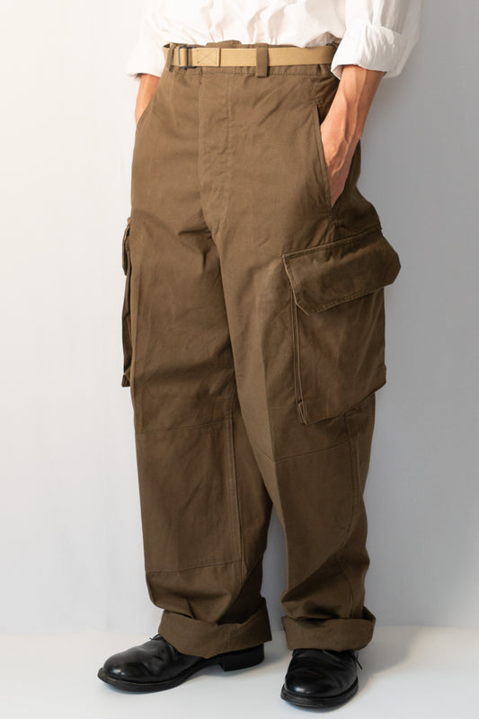 40er Jahre Französische Armee M-47 Feldhose Hopsack Spätes Modell DEADSTOCK