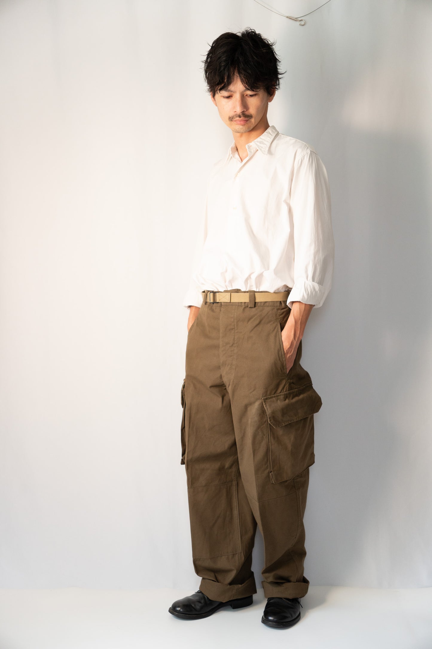 40s French Army M-47 Field Trousers Hopsack LateModel DEADSTOCK