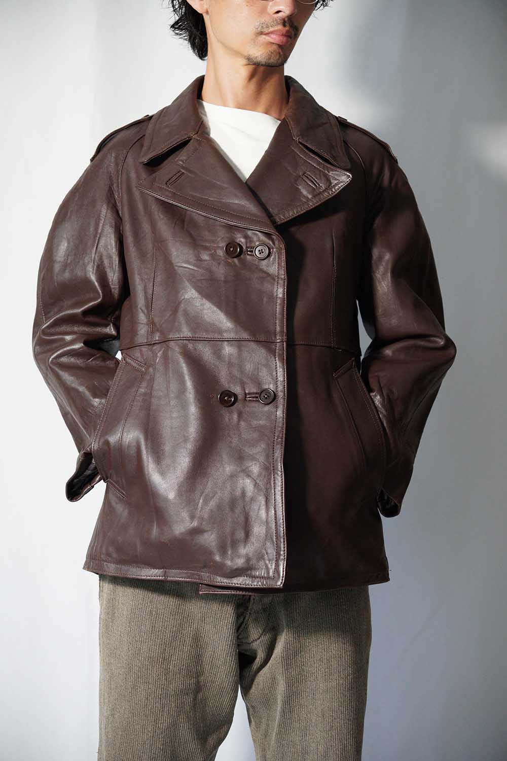 Veste de moto en cuir M49 de l'armée française