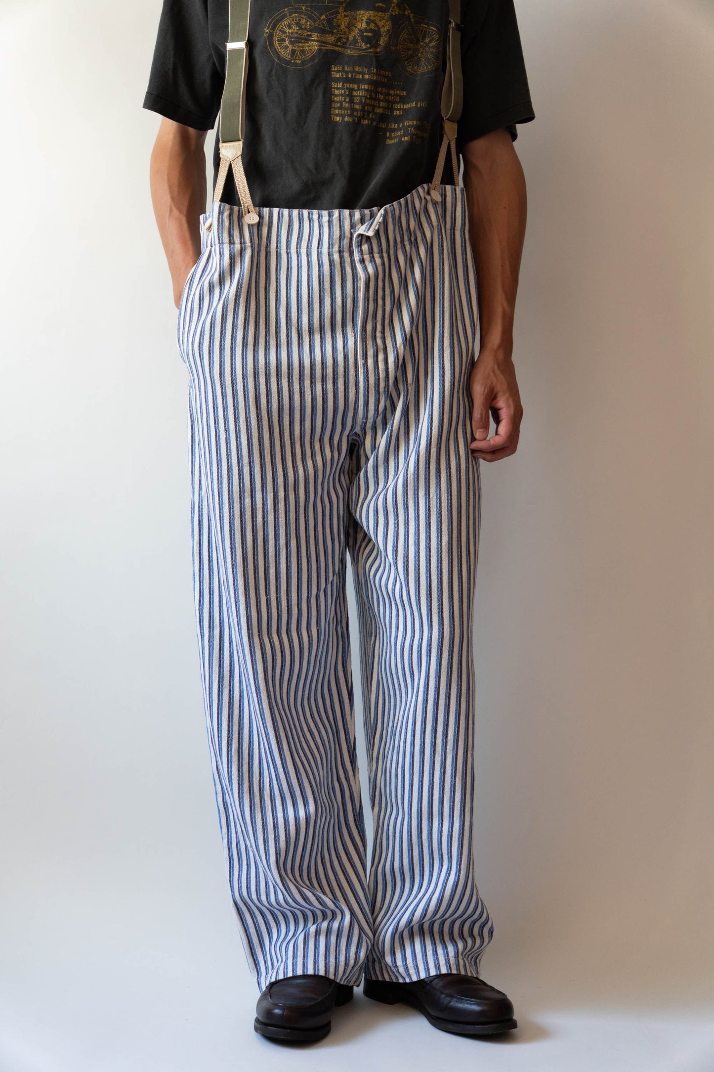 30s GERMAN ARMY WEHRMACHT DRILLICH HOSPITAL TROUSER