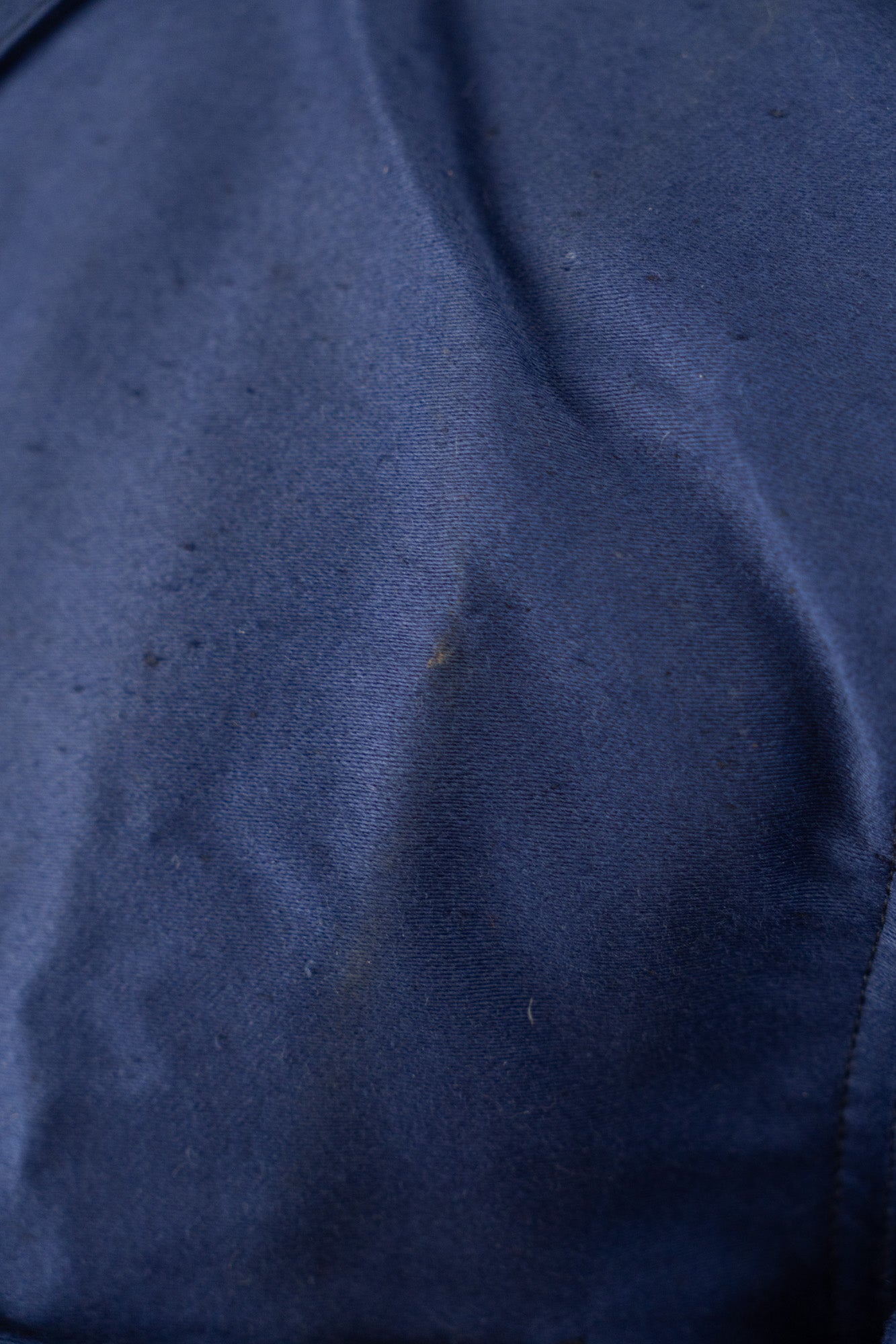 Veste en moleskine bleue Vulcain French Work des années 40 - DEADSTOCK