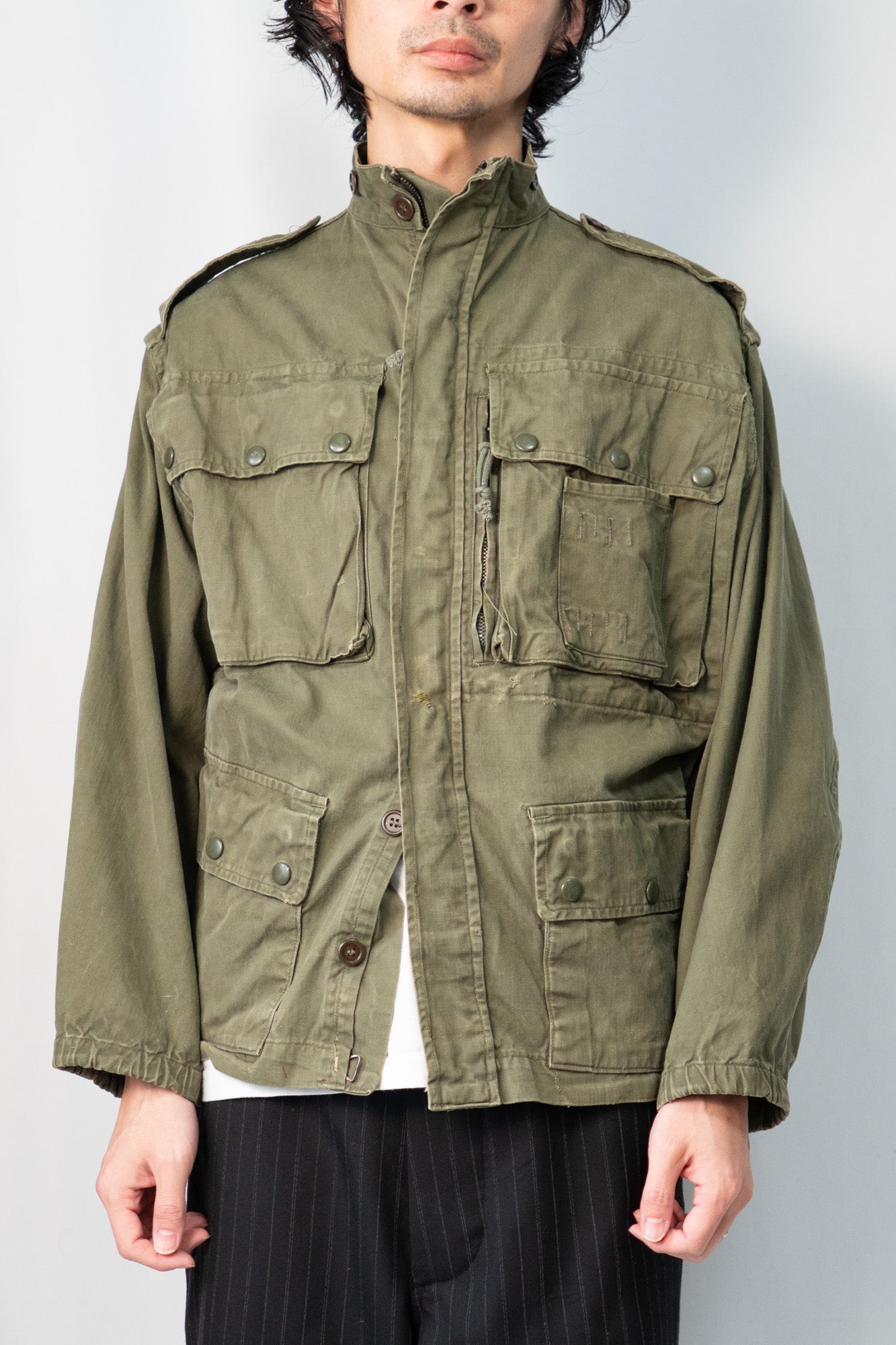 Veste de parachutiste TAP47/56 de l'armée française des années 60, HBT modifiée