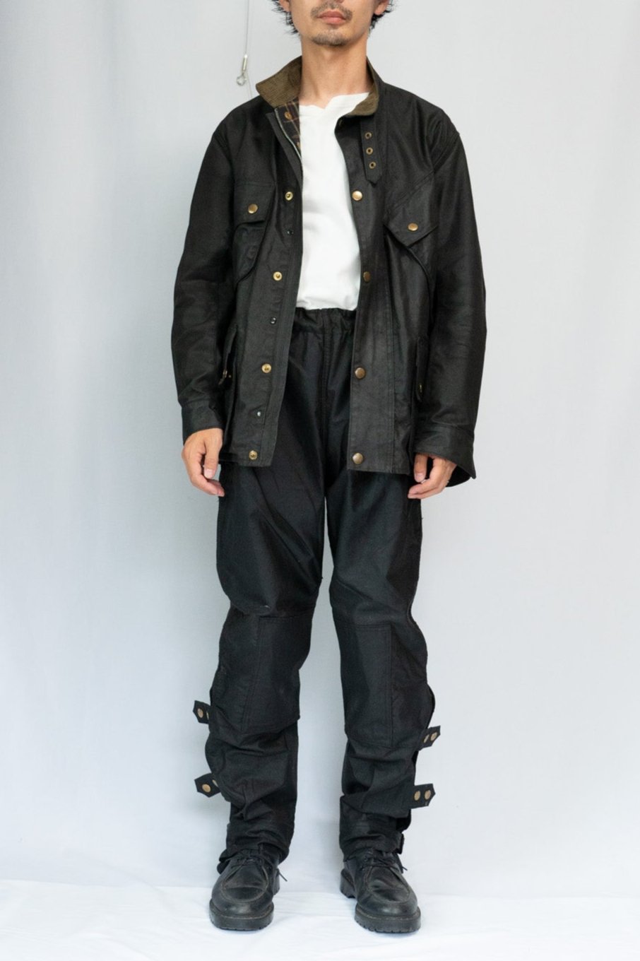 60er Jahre Barbour International Motorradanzug Yellow Tag