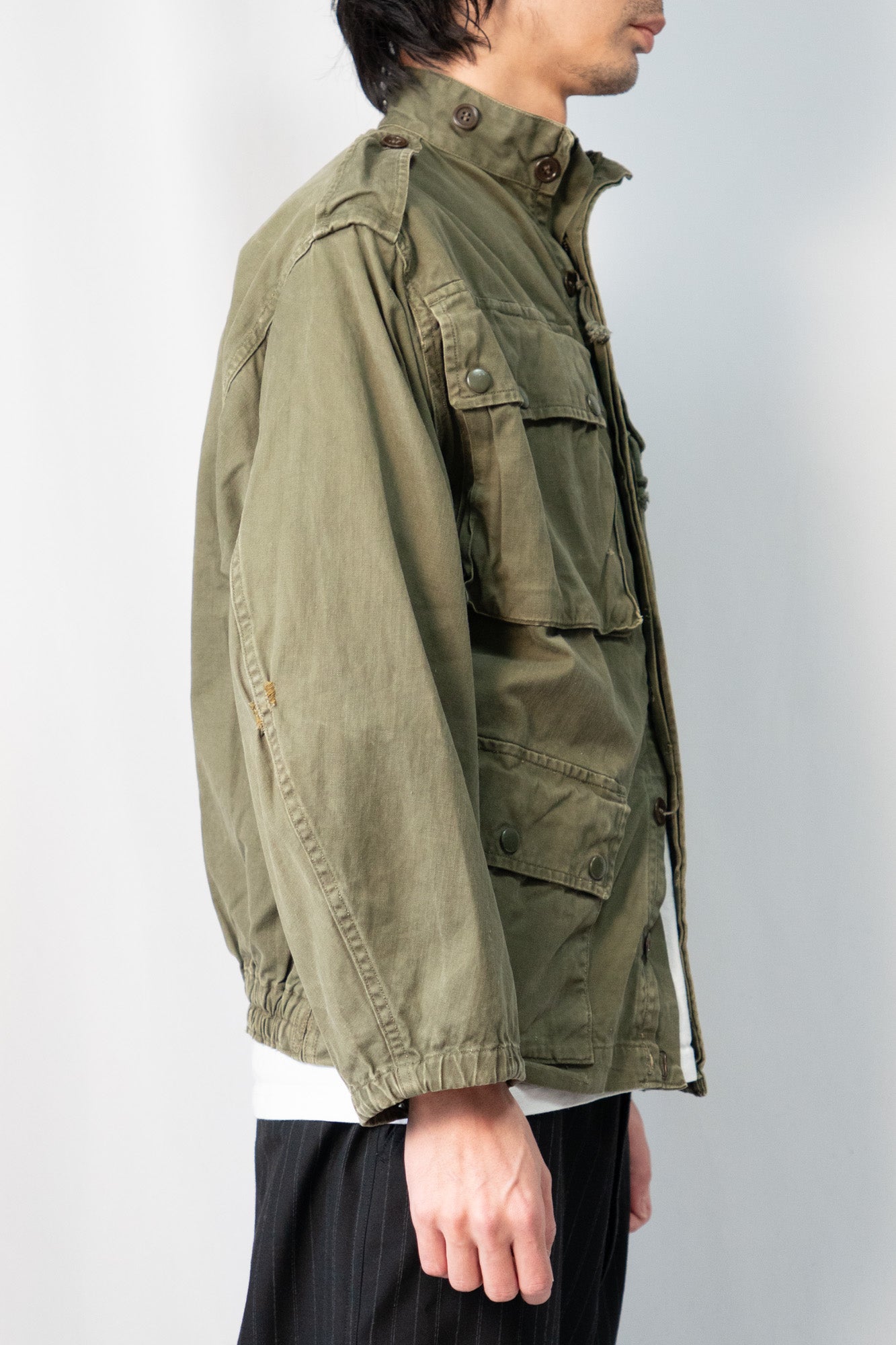 Veste de parachutiste TAP47/56 de l'armée française des années 60, HBT modifiée